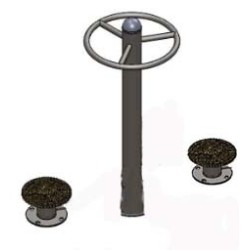1139B Hüfttrainer - Outdoor Fitnessgerät