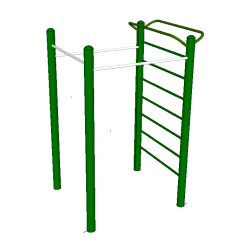 Einfacher Ständer mit Sprossenwand - Outdoor Fitnessgerät