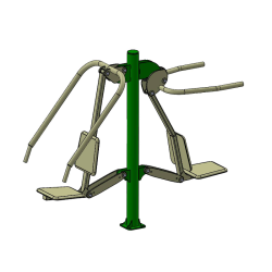 2319E Kombiniertes Gerät zur Stärkung der Brustmuskeln - Outdoor Fitnessgerät